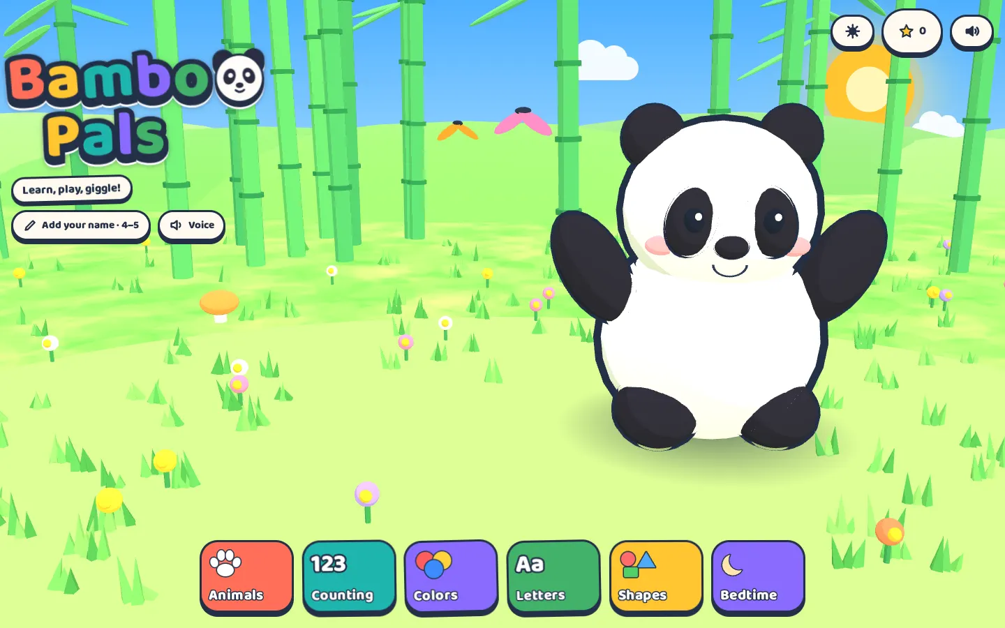 Desktop screenshot of Bamboo Pals (page title: Bamboo Pals)